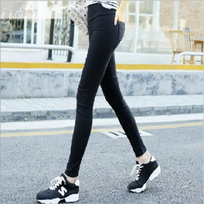 2020 Korean Style Slim Fit Black Leggings Women - Image 4