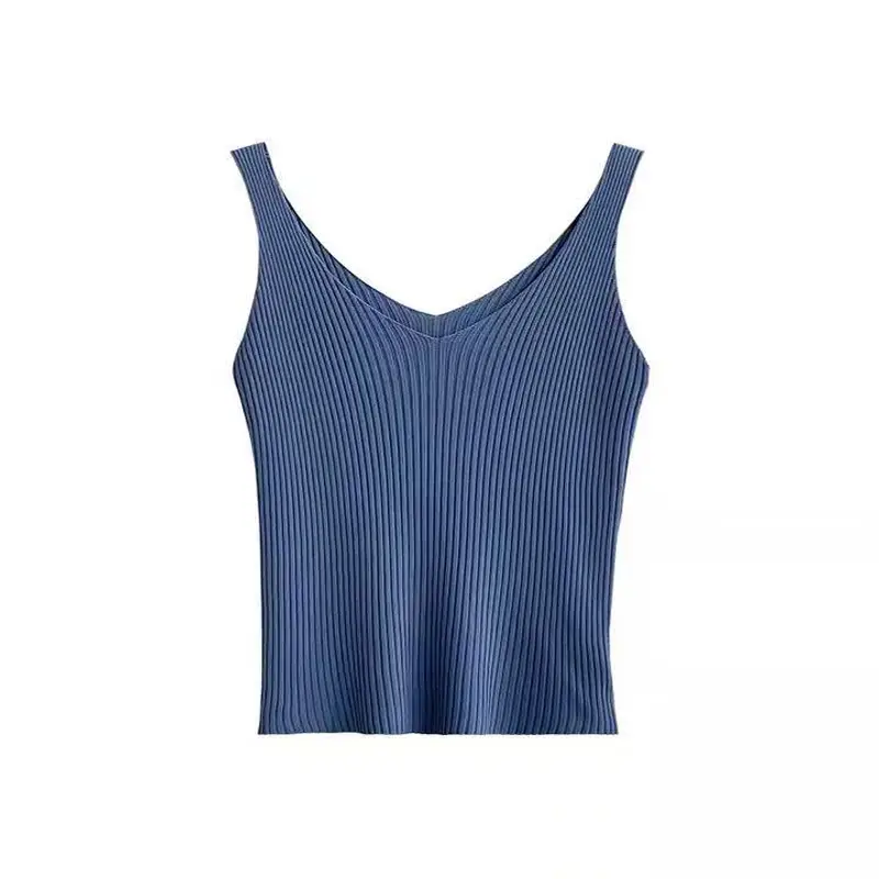 Women Sleeveless Knitted V-Neck Vest Spring Summer - Image 9