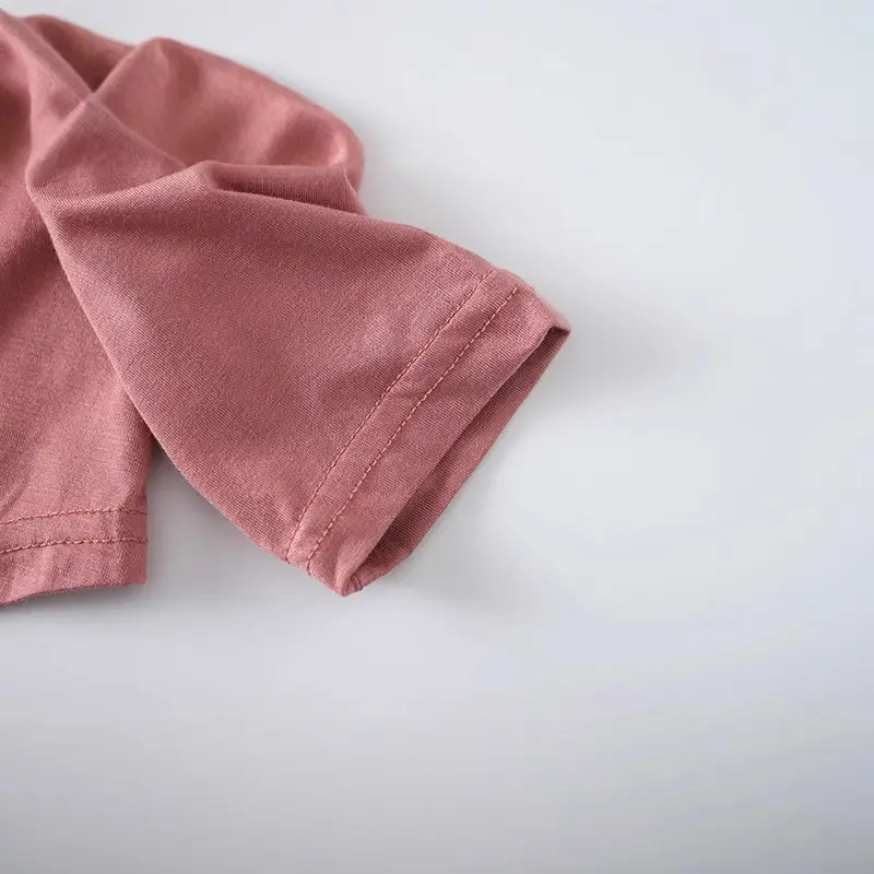 Women's White Half Collar T-Shirt Solid Color