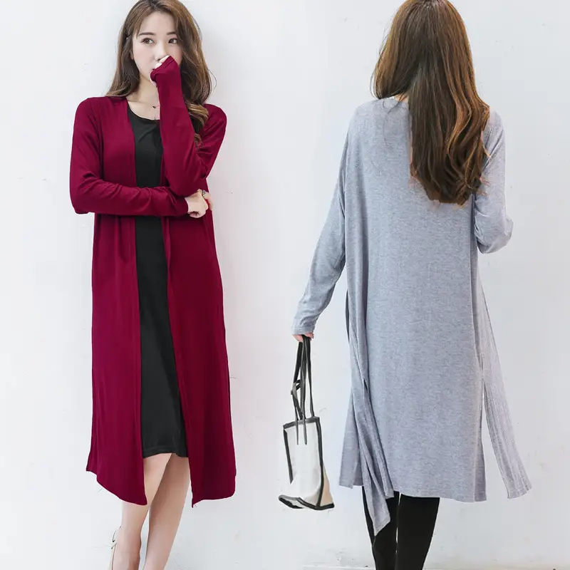 Women's Long Sleeve Sunscreen Cardigan Coat Navy Blue - Image 20