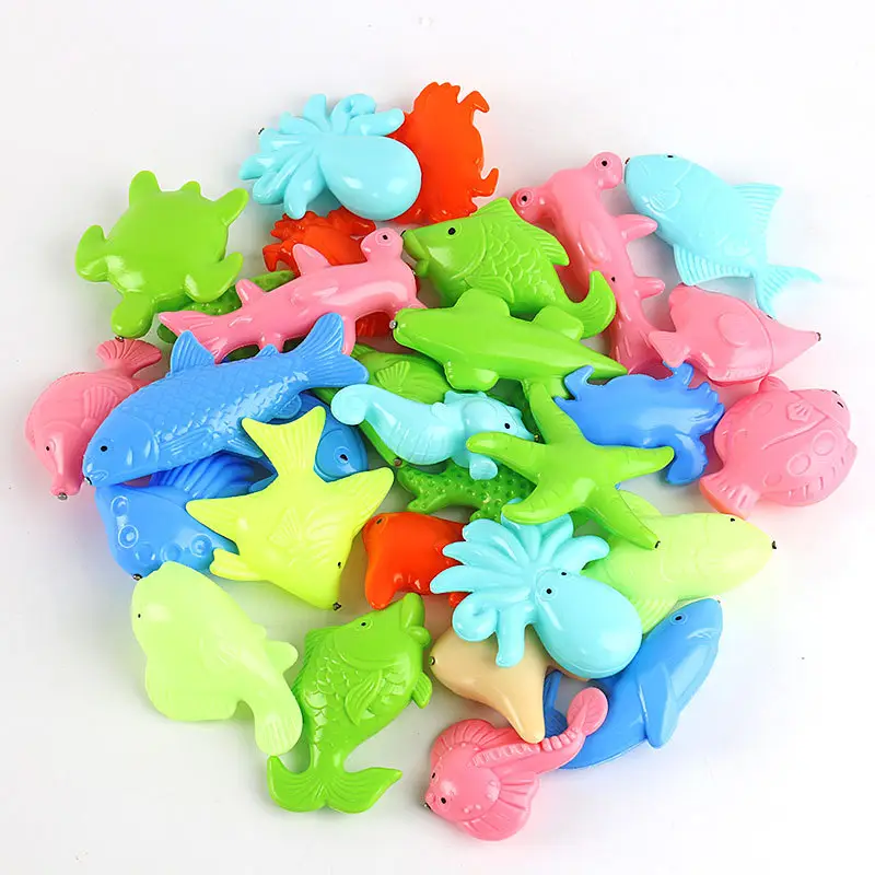 Children's fishing toys suit inflatable thickened pool baby magnetic fishing pool Park Square night market stall