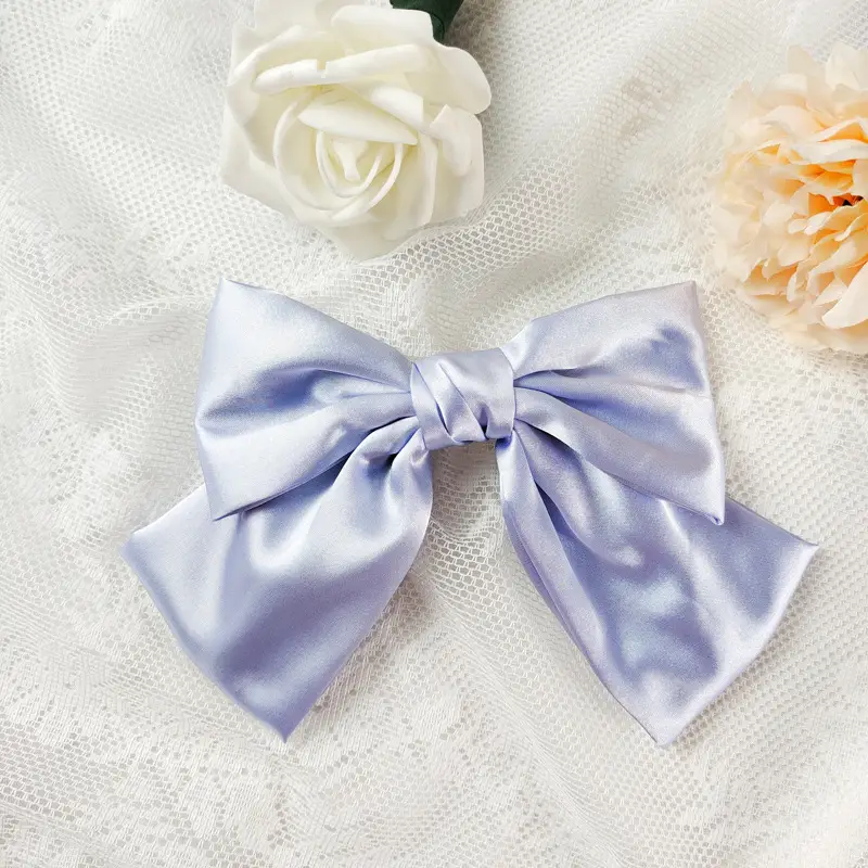 Korean Style Pink Bow Hairpin for Women - Image 2