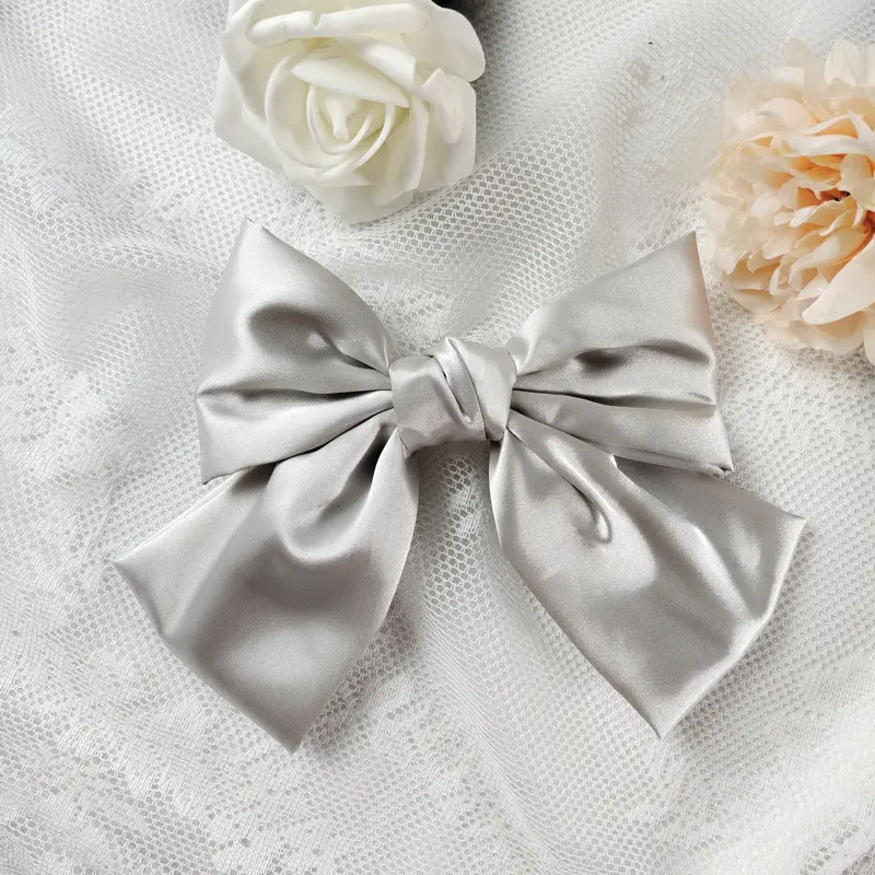 Korean Style Pink Bow Hairpin for Women - Image 3