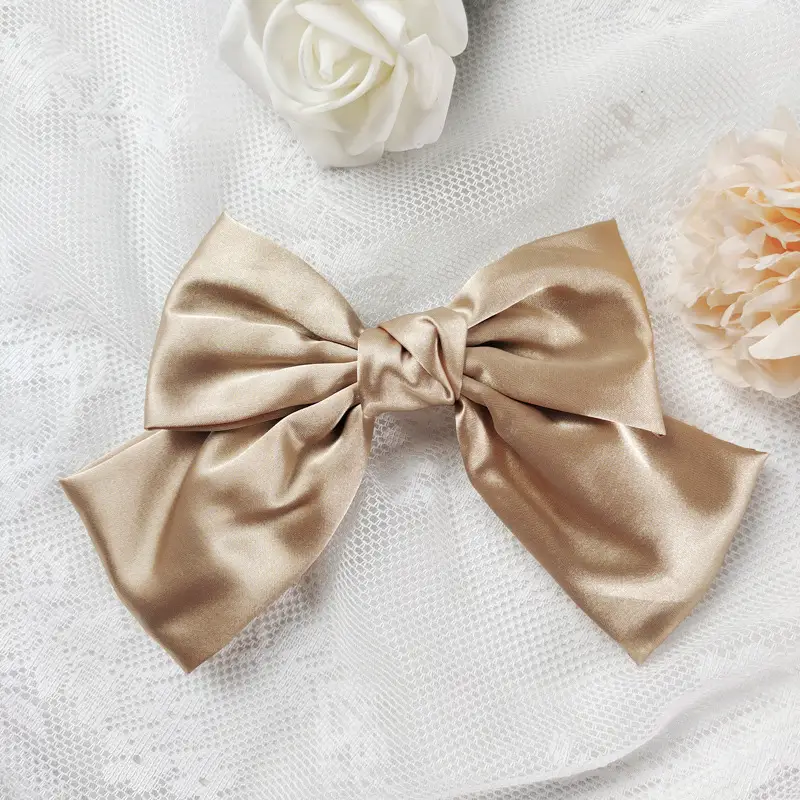Korean Style Pink Bow Hairpin for Women - Image 5