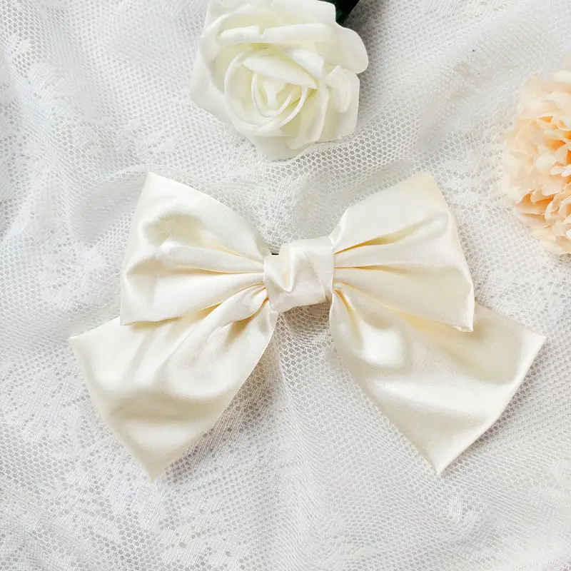 Korean Style Pink Bow Hairpin for Women - Image 6