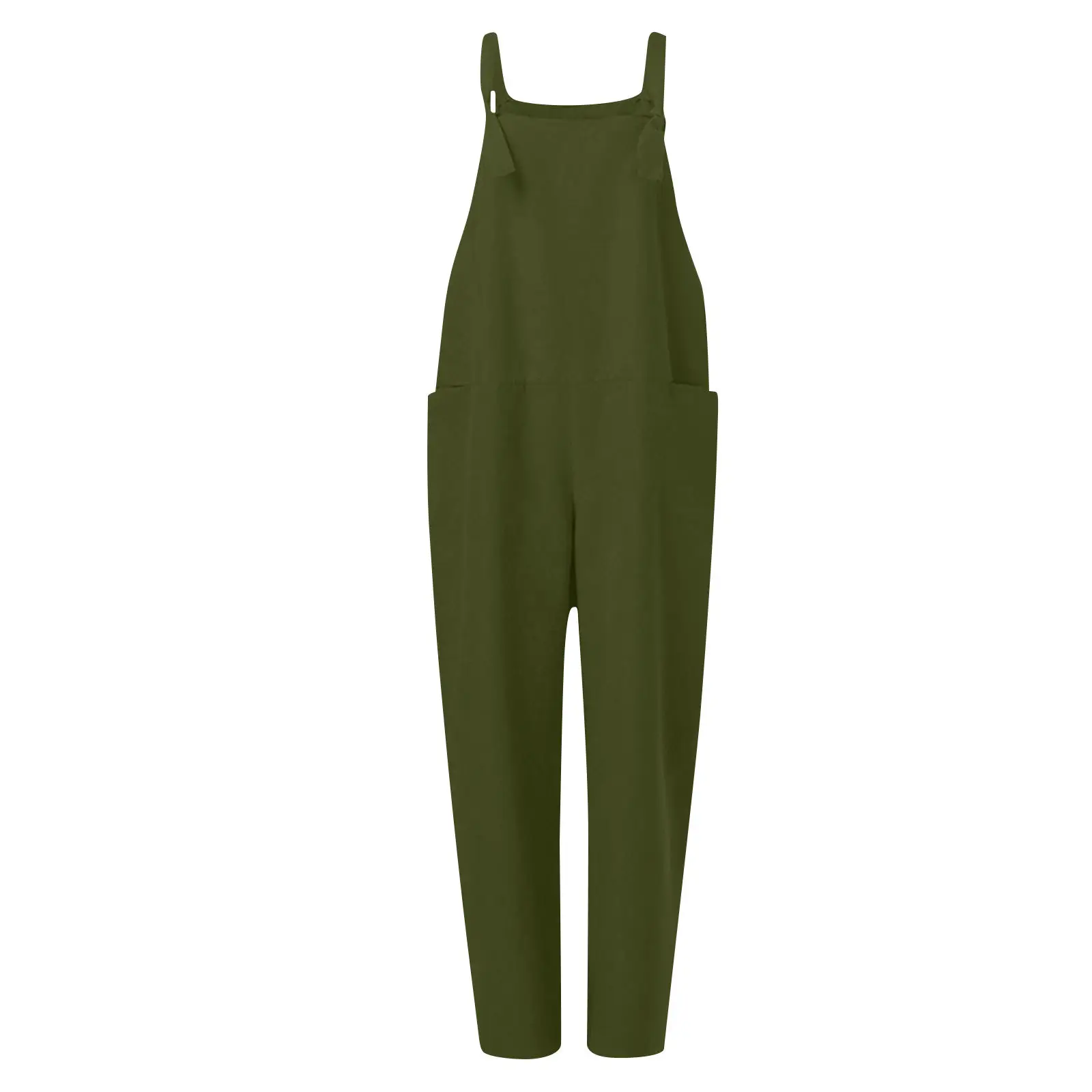 Women's Brown Strap Casual Pants 2020 - Image 3