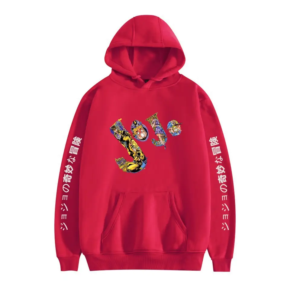 Men's Pink JOJO Hoodie with Anime Design - Image 11