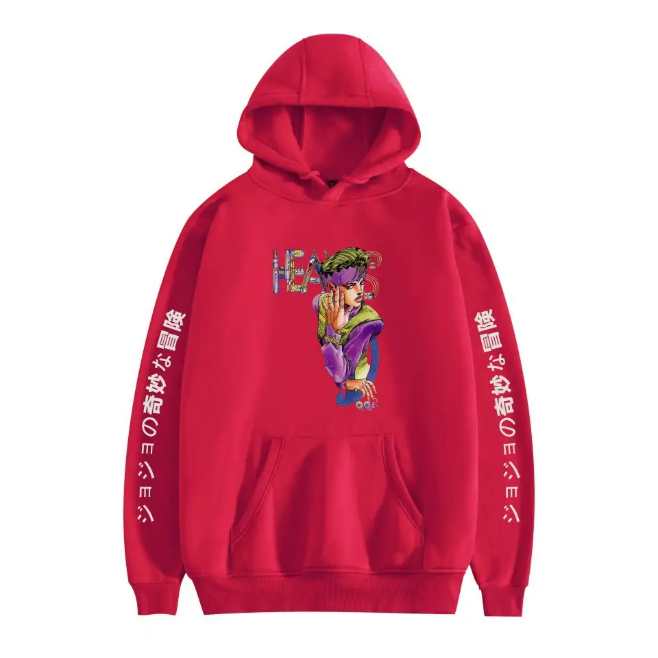Men's Pink JOJO Hoodie with Anime Design - Image 23