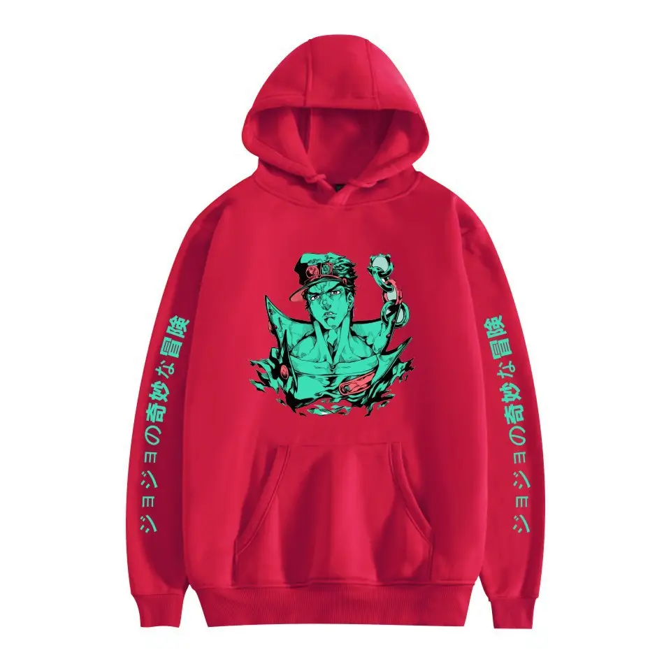 Men's Pink JOJO Hoodie with Anime Design - Image 6