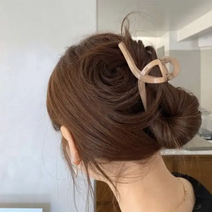 Ins Retro Cross Hair Clip Transparent Grasp Clip — feature 4