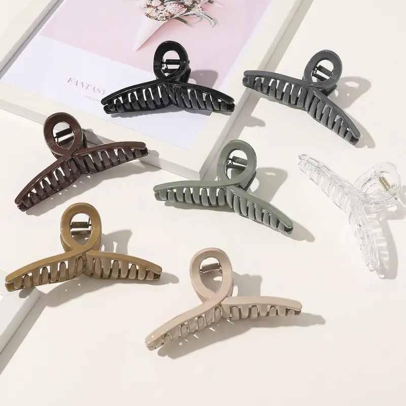 Ins Retro Cross Hair Clip Transparent Grasp Clip — feature 7