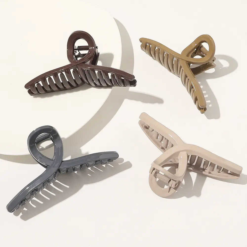 Ins Retro Cross Hair Clip Transparent Grasp Clip — feature 8