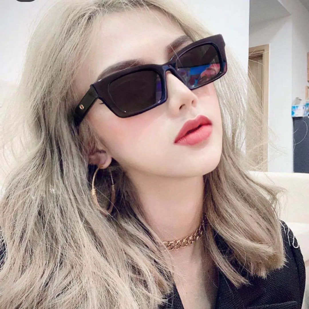 Retro Square Polarized Sunglasses Black 1996 — feature 12