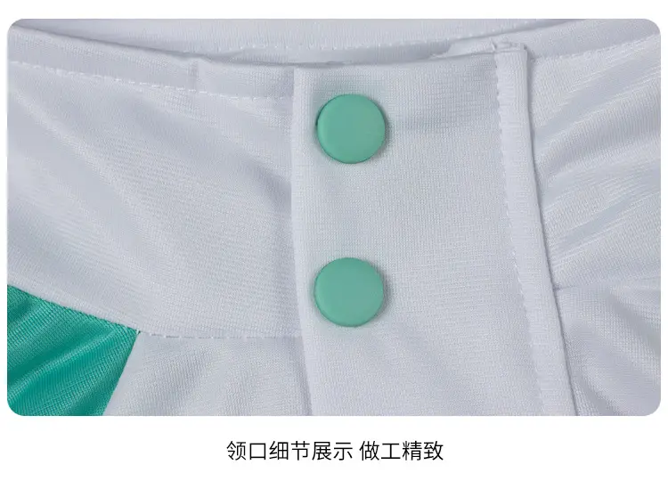 White Capri Pants with Teal Stripe for Boys — feature 8