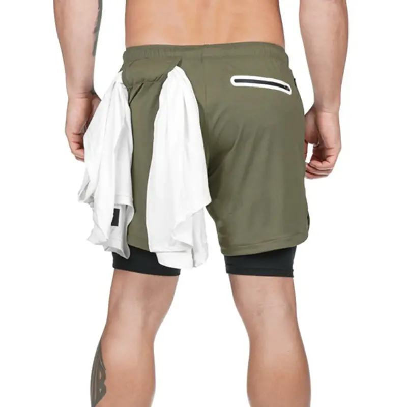 Men Camo Running Shorts with 4-Pocket Design - Image 12
