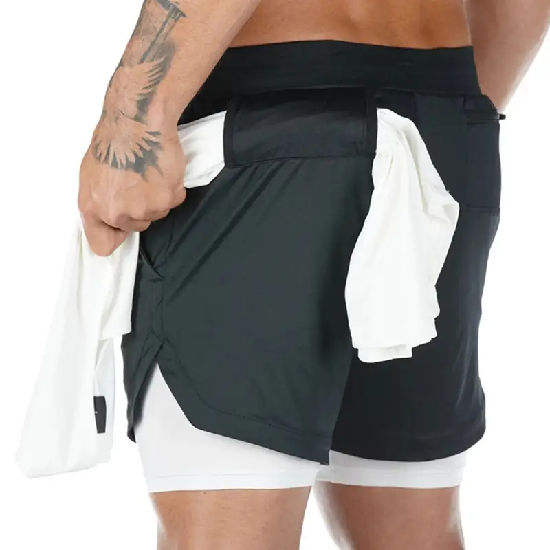 Men Camo Running Shorts with 4-Pocket Design - Image 18