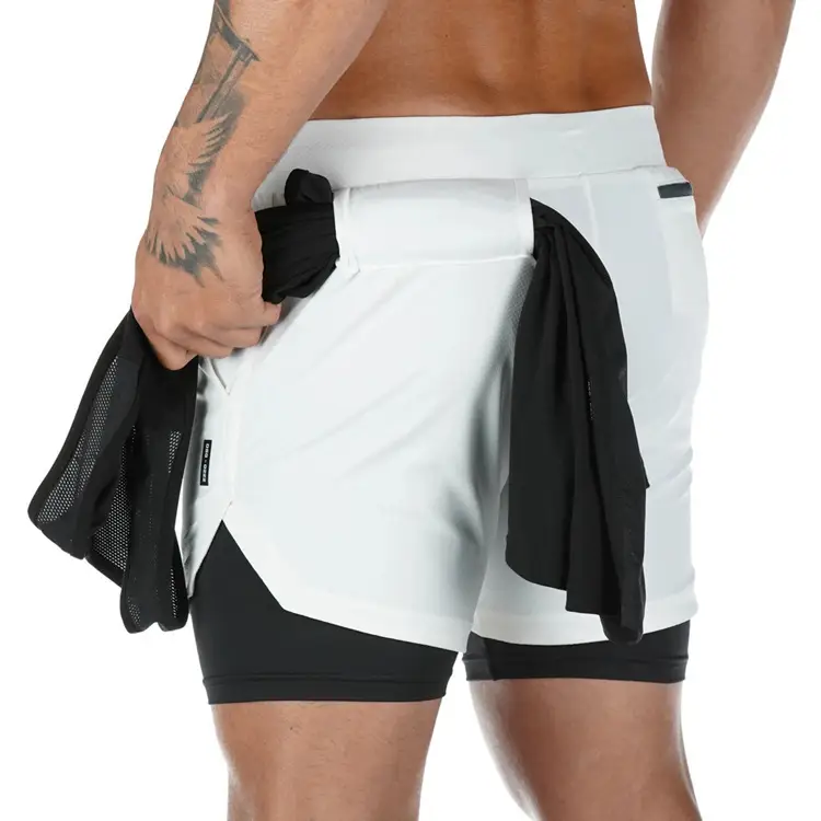 Men Camo Running Shorts with 4-Pocket Design - Image 19