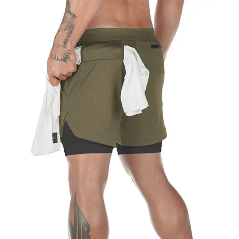 Men Camo Running Shorts with 4-Pocket Design - Image 20