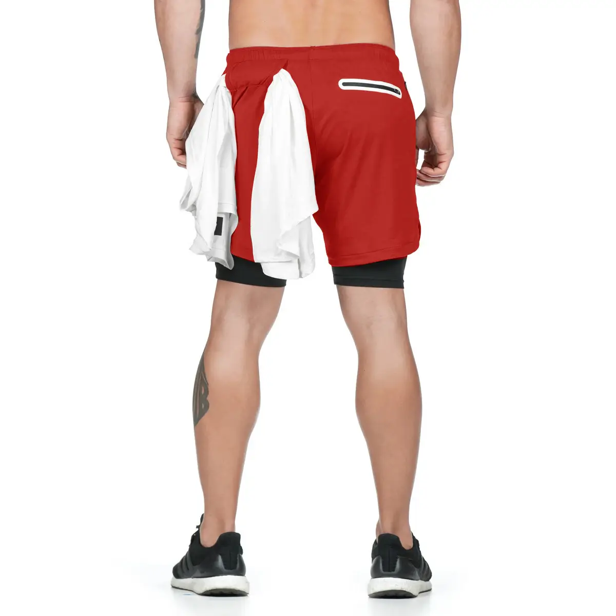 Men Camo Running Shorts with 4-Pocket Design - Image 21