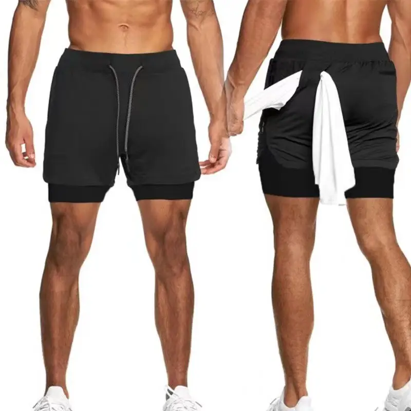 Men Camo Running Shorts with 4-Pocket Design - Image 24