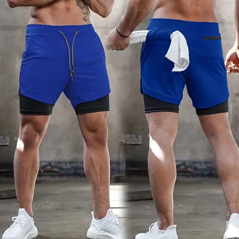 Men Camo Running Shorts with 4-Pocket Design - Image 26