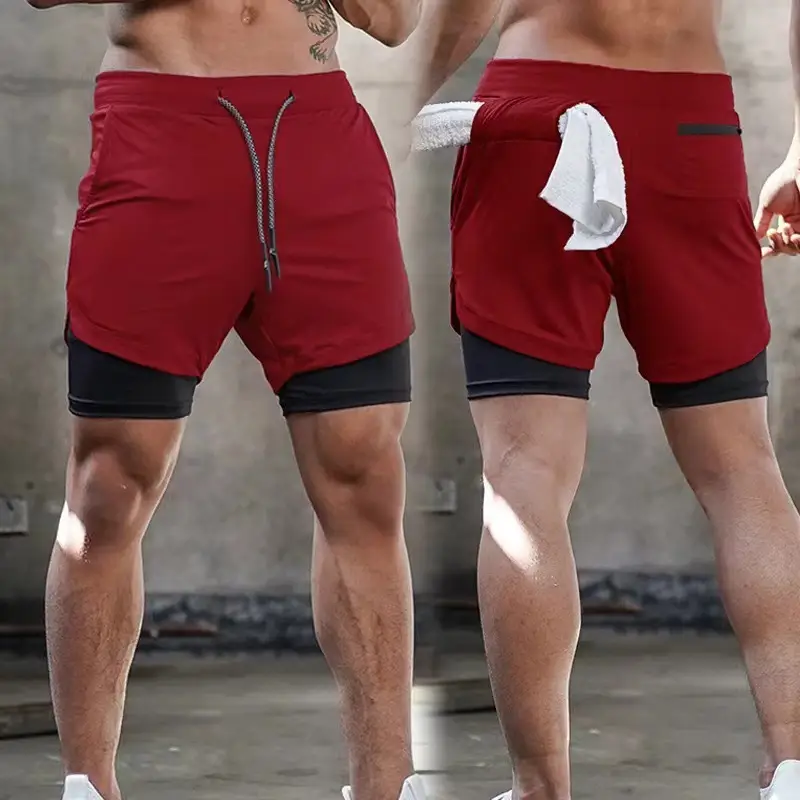 Men Camo Running Shorts with 4-Pocket Design - Image 27
