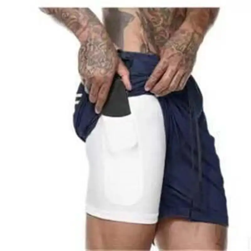 Men Camo Running Shorts with 4-Pocket Design - Image 33