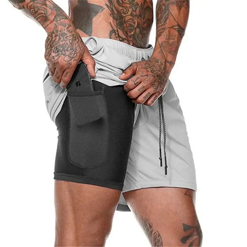 Men Camo Running Shorts with 4-Pocket Design - Image 6
