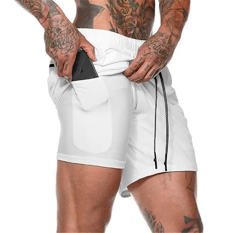 Men Camo Running Shorts with 4-Pocket Design - Image 7