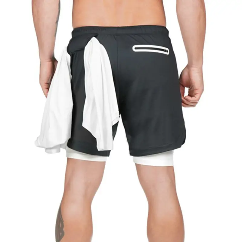 Men Camo Running Shorts with 4-Pocket Design - Image 9