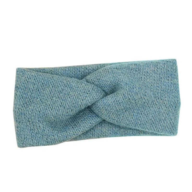 Vintage Wool Cross Hair Band Turban for Women - Image 11