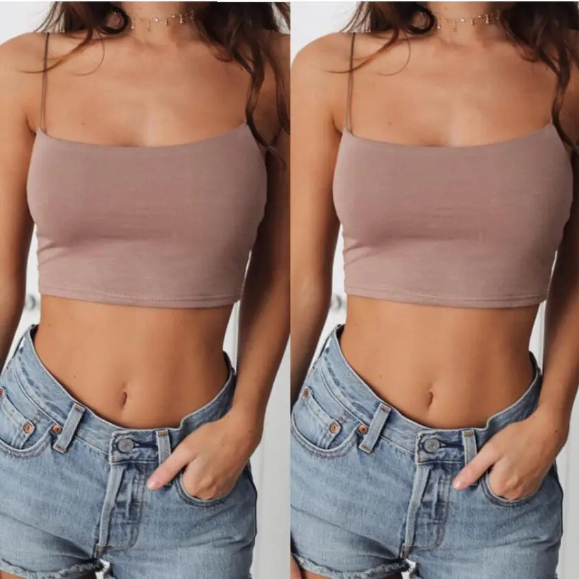 Black Backless Vests for Women with Elastic Waistband