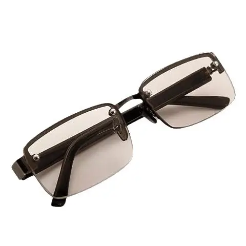 Frameless Crystal Reading Glasses Black Brown Transparent - Image 5
