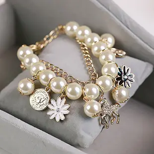 European & American Fashion Gold Sea Turtle Shell Beads Bracelet Set for Women — feature 5