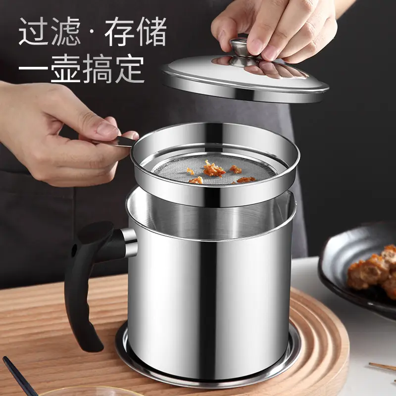 304 Stainless Steel Oil Filter Pot Large Capacity - Image 6