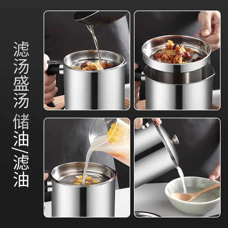 304 Stainless Steel Oil Filter Pot Large Capacity - Image 7
