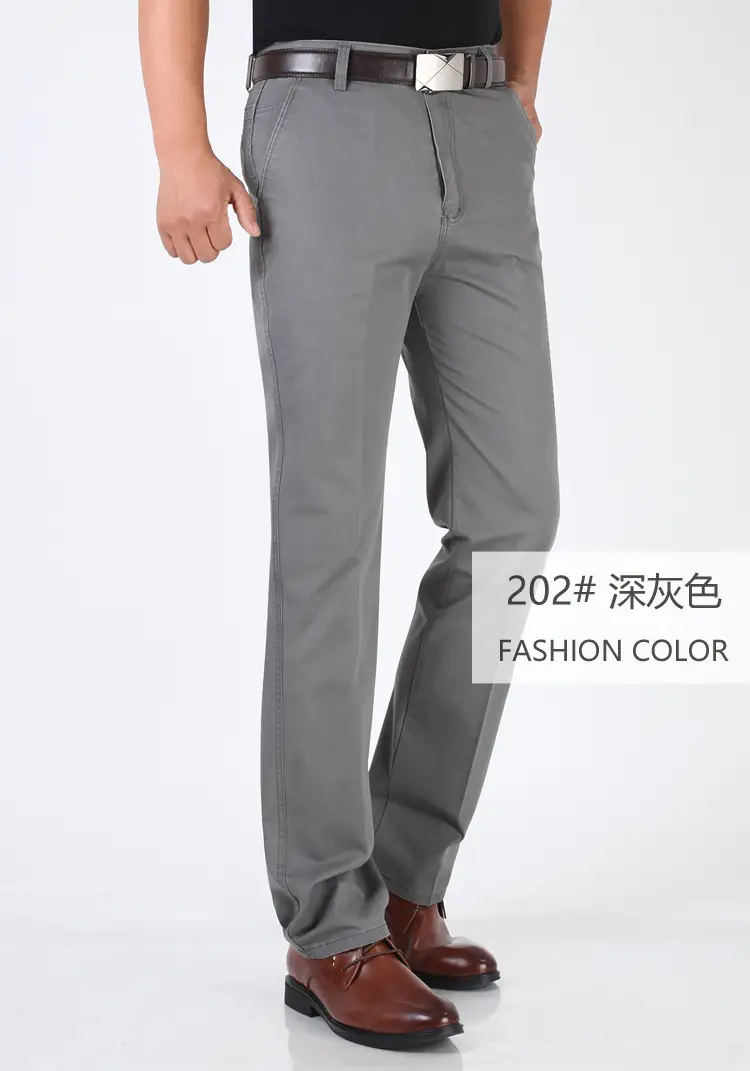 2025 Cotton Thin Trousers for Men Black Loose Straight — feature 24