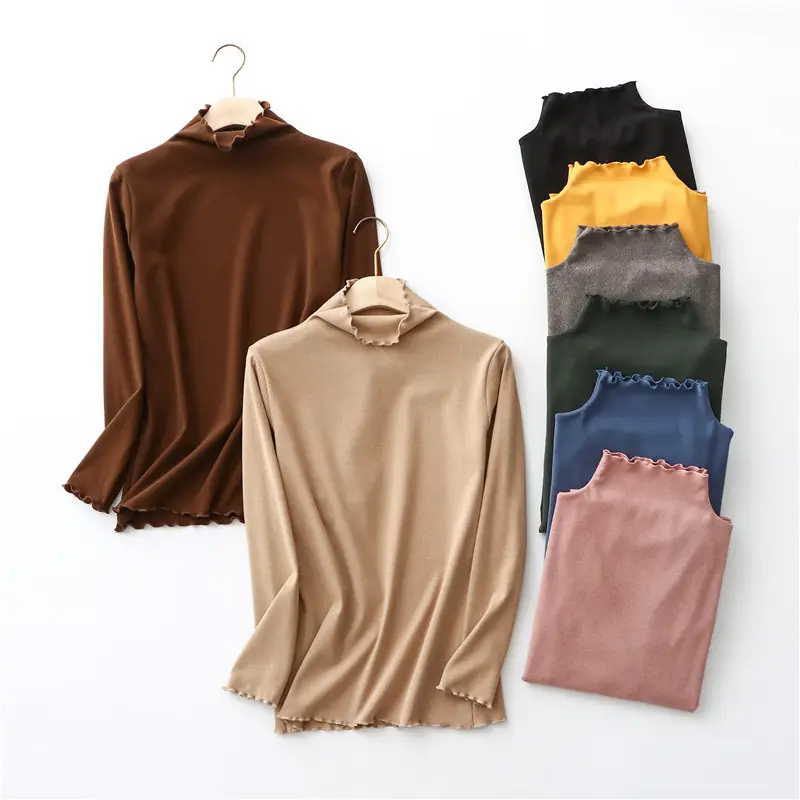 Women Velvet Long Sleeve T-Shirt Gray Plus Size - Image 11