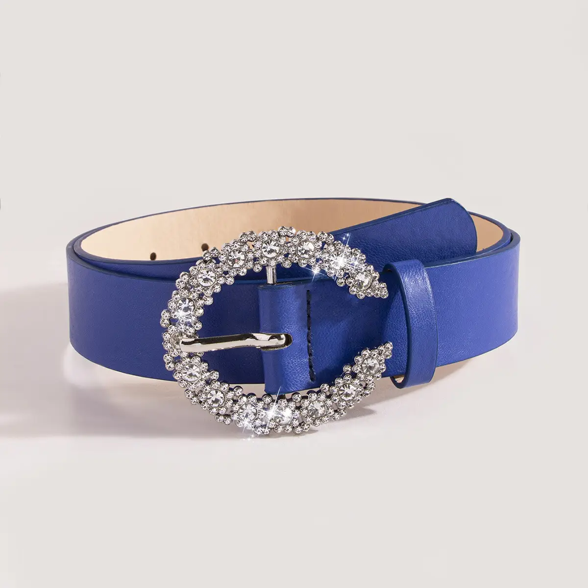 New C Diamond Belt for Women Black Brown