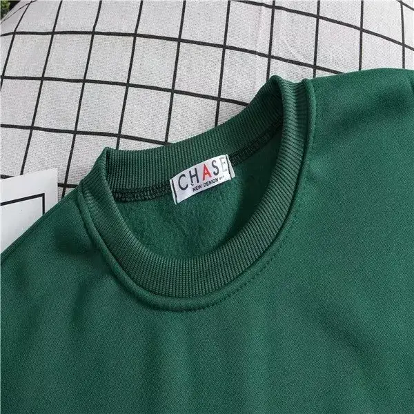 Men Women Winter Grey Sweatshirt Long Sleeve Casual Wear