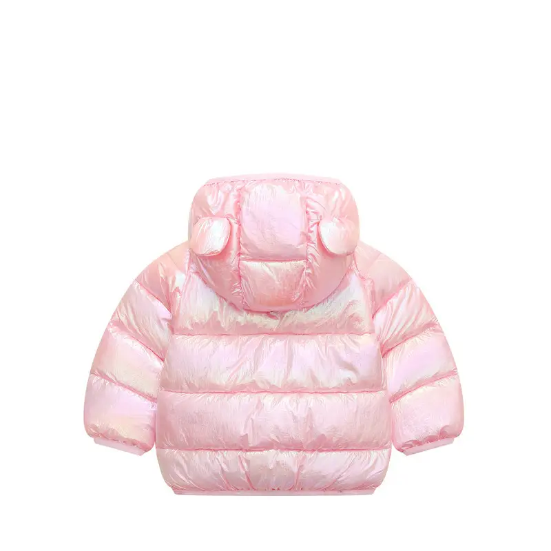 2025 Cartoon Kids Hooded Puffer Jacket Pink — feature 15