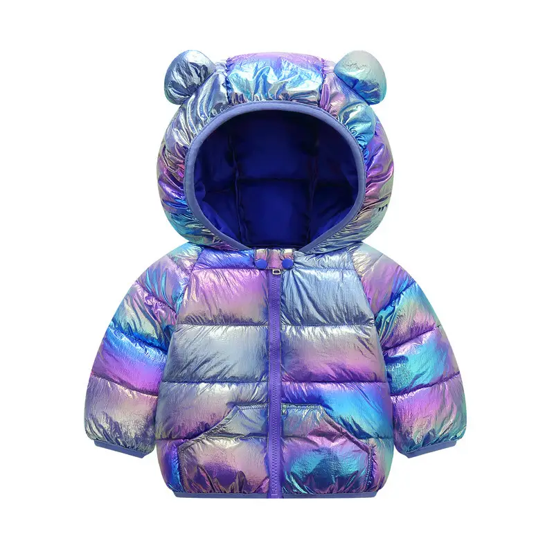 2025 Cartoon Kids Hooded Puffer Jacket Pink — feature 16