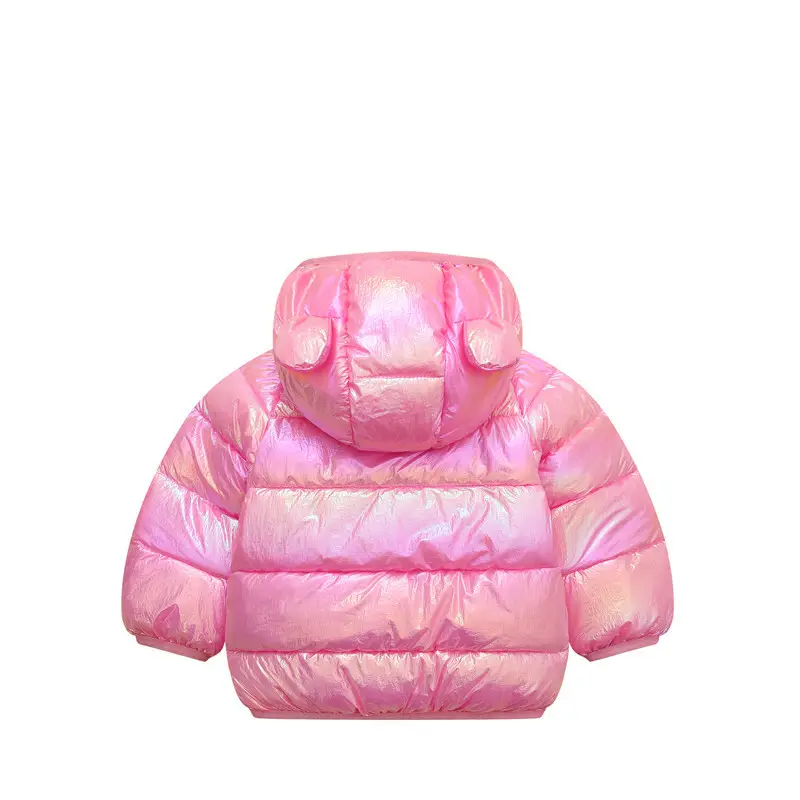 2025 Cartoon Kids Hooded Puffer Jacket Pink — feature 21