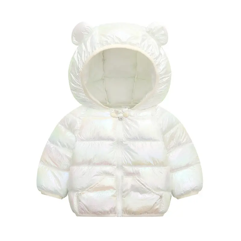 2025 Cartoon Kids Hooded Puffer Jacket Pink - Image 2