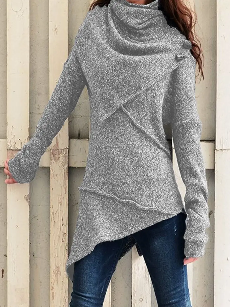 Long Sleeve Knitwear Windbreaker Women's Autumn Winter - Image 2