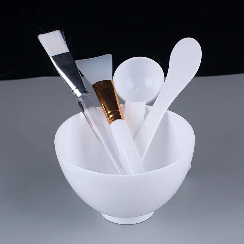 5-Piece Silicone Beauty Mask Brush Set Blue - Image 9