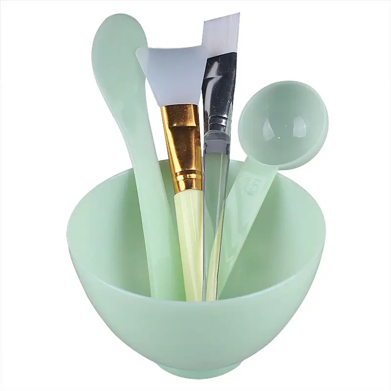 5-Piece Silicone Beauty Mask Brush Set Blue - Image 10