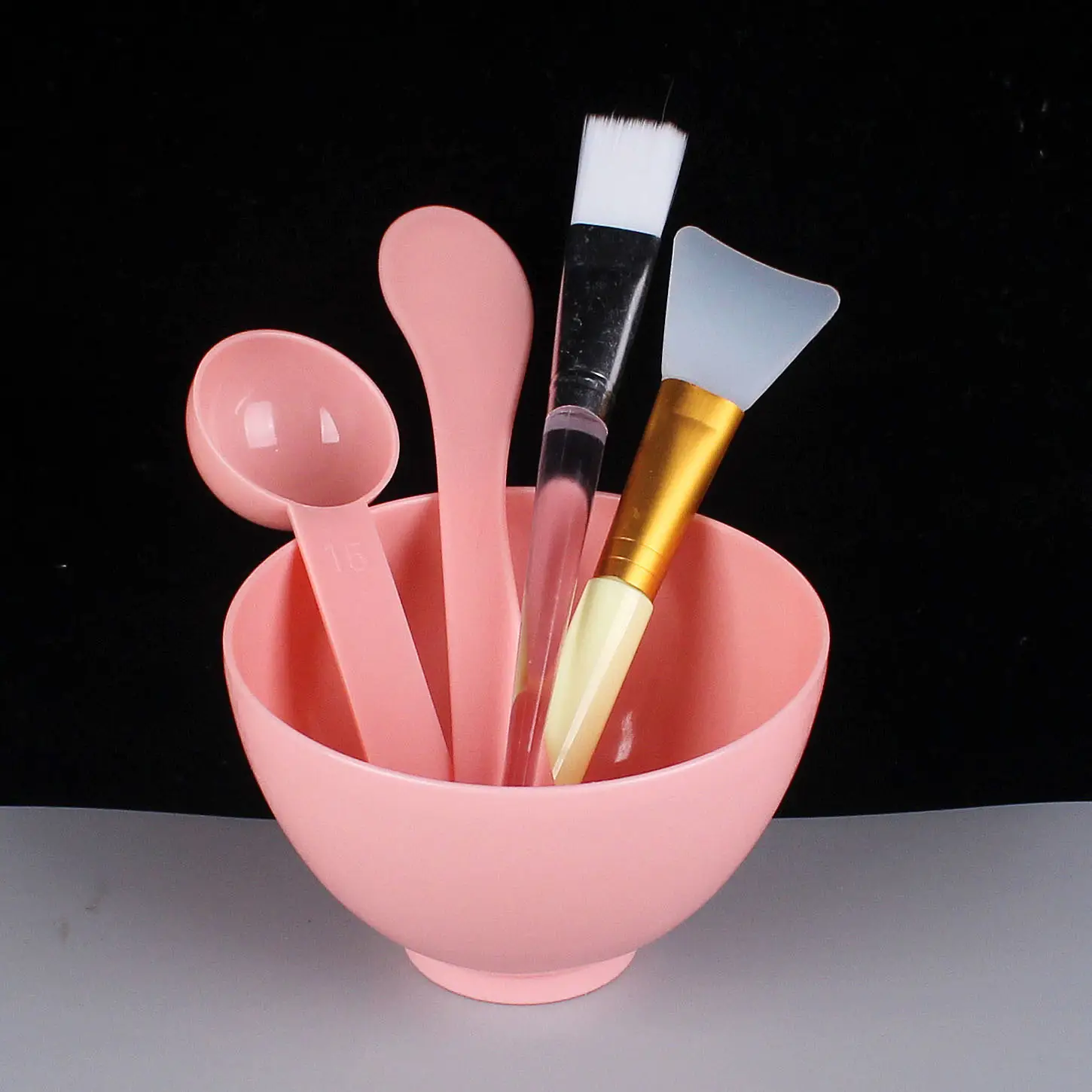 5-Piece Silicone Beauty Mask Brush Set Blue - Image 2