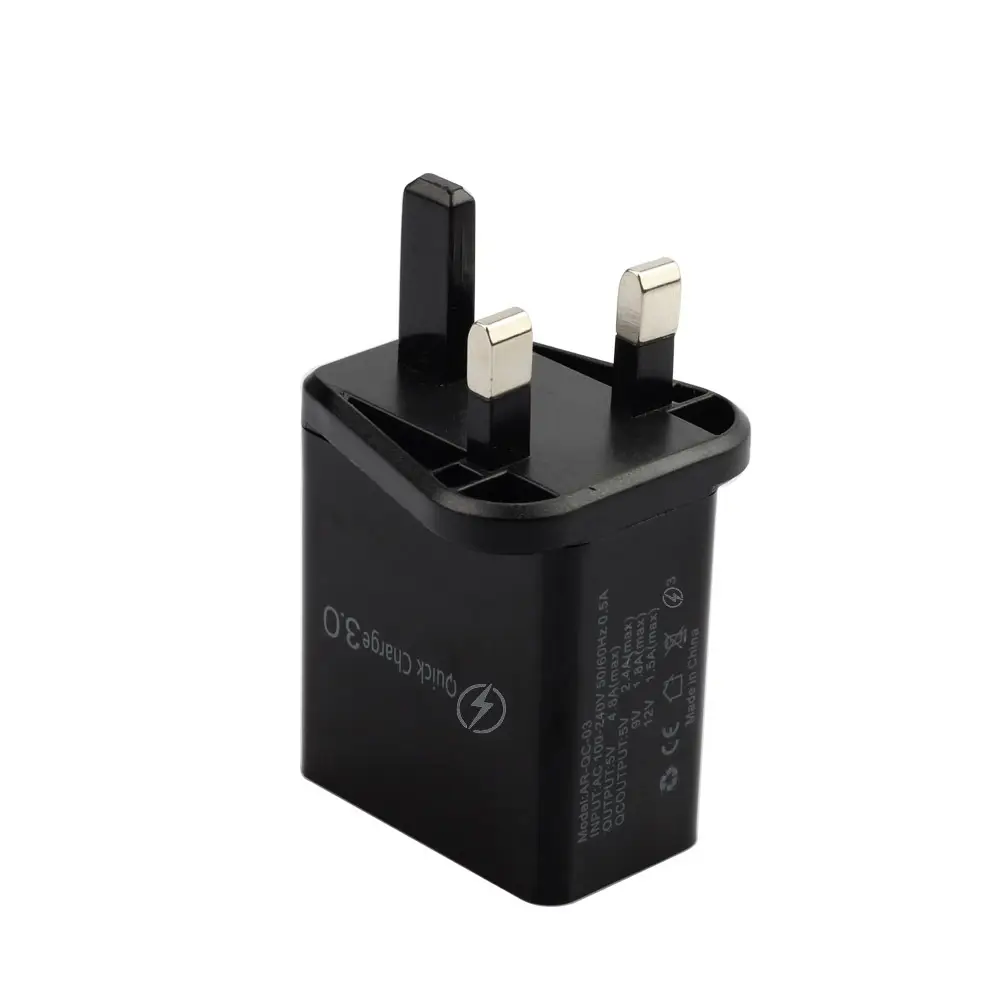 3 USB British Standard Fast Charge Charger QC 3.0 - Image 2