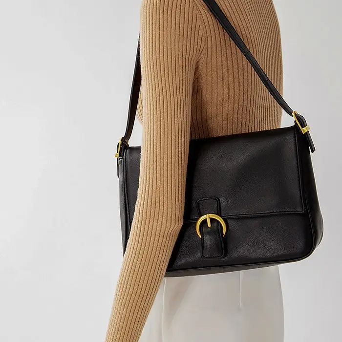 Retro Black Underarm Bag 2026 Large Capacity - Image 2